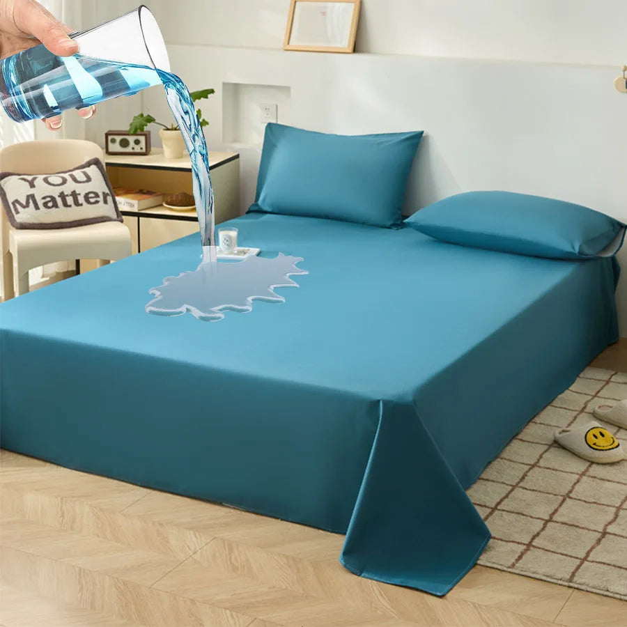 KDJEIKZ Waterproof Matted Oversized Bed Sheet Incontinence Prevention Urinary Pad Bedspread Cover Dustproof Washable No Pillow Quick Pick Grocers